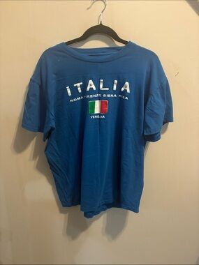 Venezia Royal Blue ITALIA Graphic Short Sleeve Tee